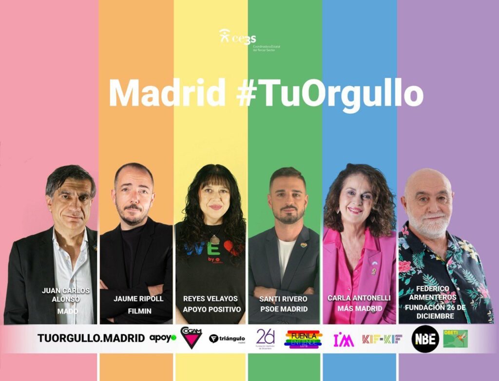 V campaña tu orgullo coordinadora tercer sector comunidad de madrid mado