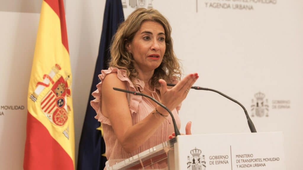 La ministra de Transportes, Movilidad y Agenda Urbana, Raquel Sánchez