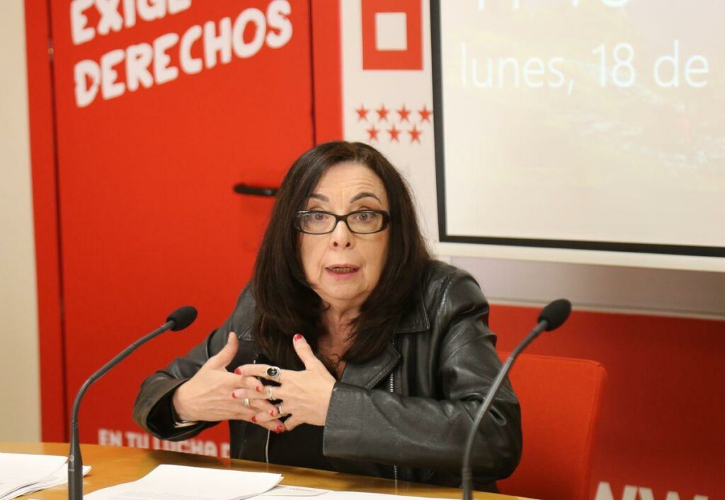 La secretaria general de la Federación de Enseñanza de CCOO Madrid, Isabel Galvín.