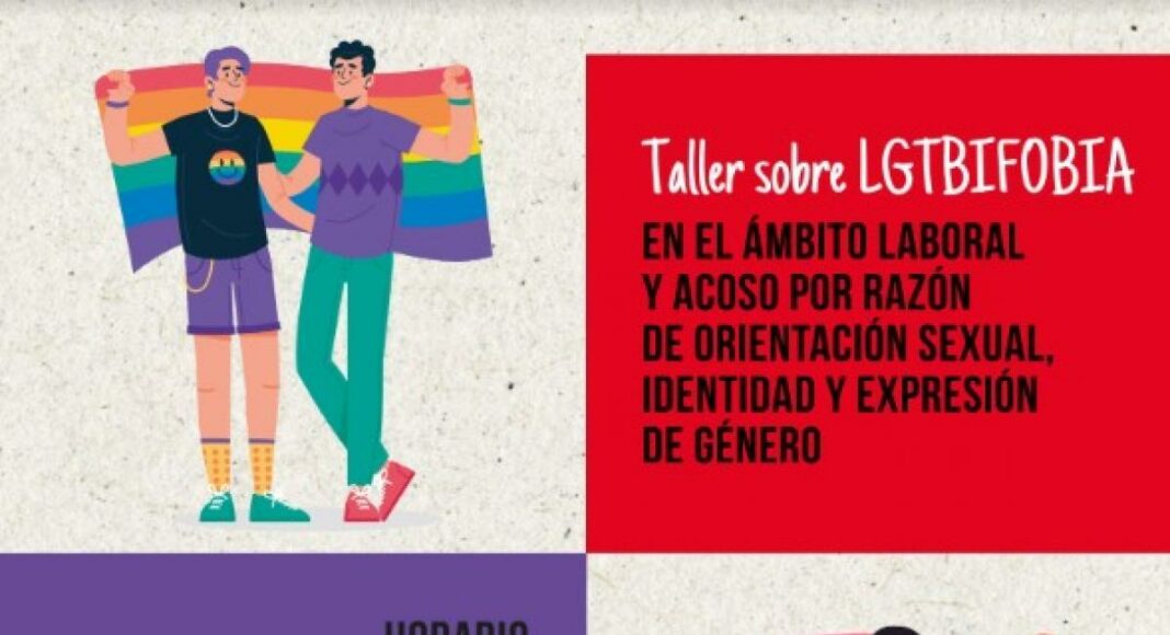 Taller sobre LGTBIfobia en el ámbito laboral y acoso por razón de orientación sexual, identidad y expresión de género